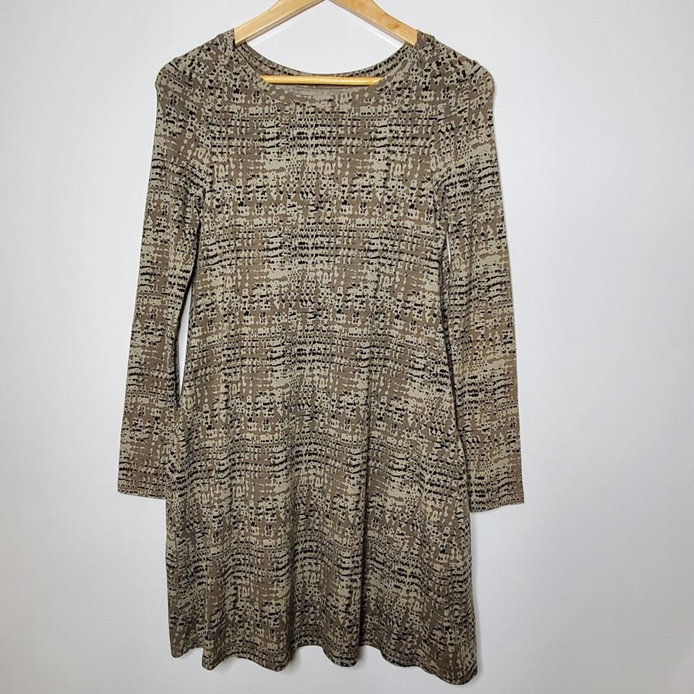 Pact Organic Cotton Revive long sleeve swing dress Size Small